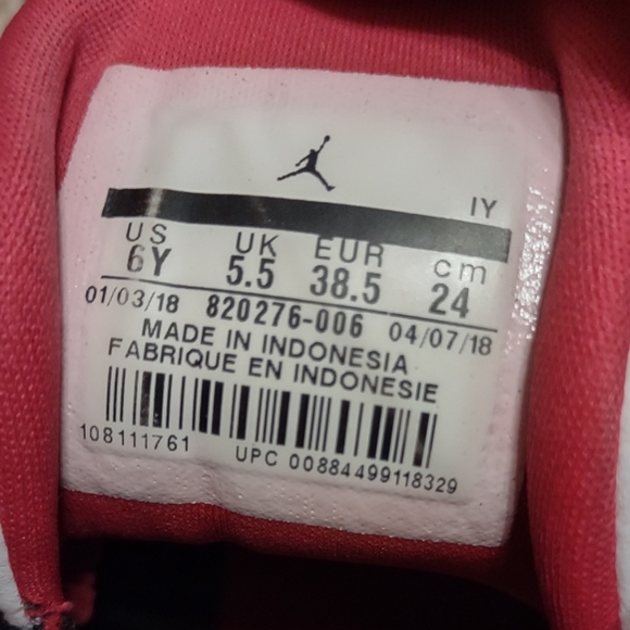 Retro Air Jordans Jordan Jumpman Team 2 Black Rush Pink - Picture 9 of 9
